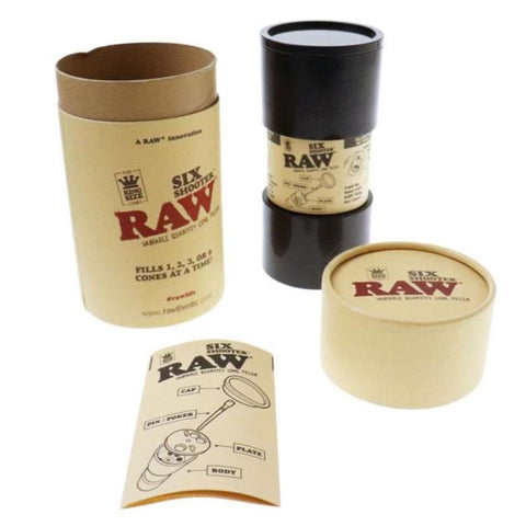 RAW 6 Shooter for King Size Cones Joint Packer