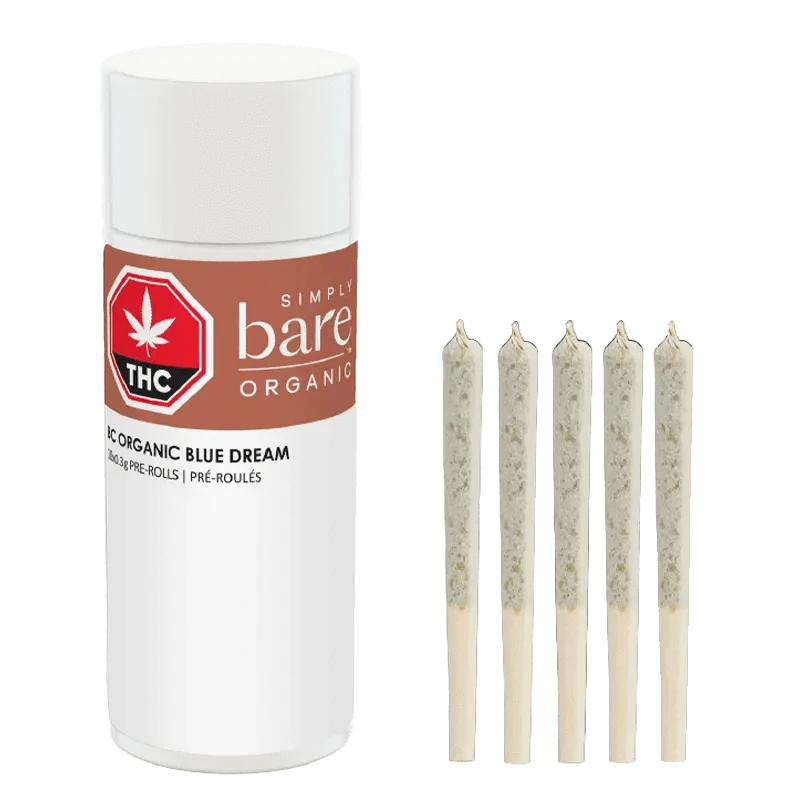 Simply Bare Organic Blue Dream High THC Pre Rolls: Lowest Price
