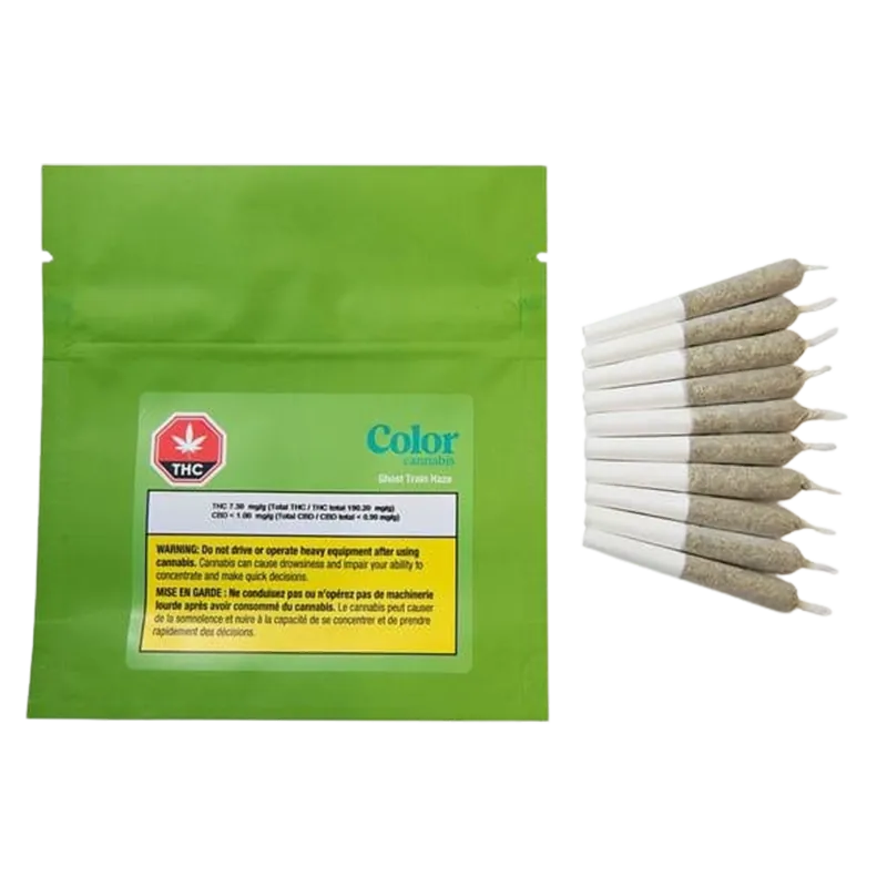Color Cannabis 3.5 g Color Cannabis Ghost Train Haze Pre-Roll | Canna Cabana Joints