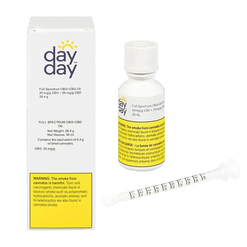 DayDay Full Spectrum 1:1 CBG:CBD Oil Tincture: Lowest Price