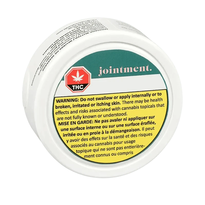 Close-up of the Jointoint product packaging with a warning message against swallowing, shown against a plain white background.