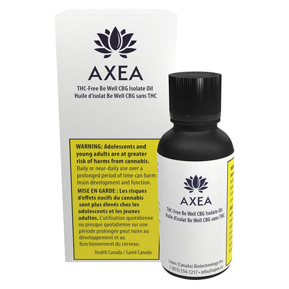 Axea 30 ml THC-Free Be well CBG Oils