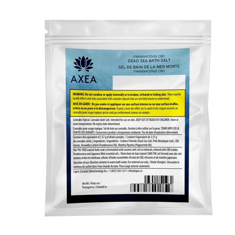 Axea 250 g Frankinsence Dead Sea Pink Himalayan Bath Salt Topicals