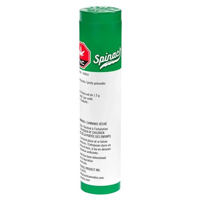 Tall front view of the green-and-white GMO (Garlic Mushroom Onion) Cookies PR 3 x 0.5 g cylindrical container with label text visible.