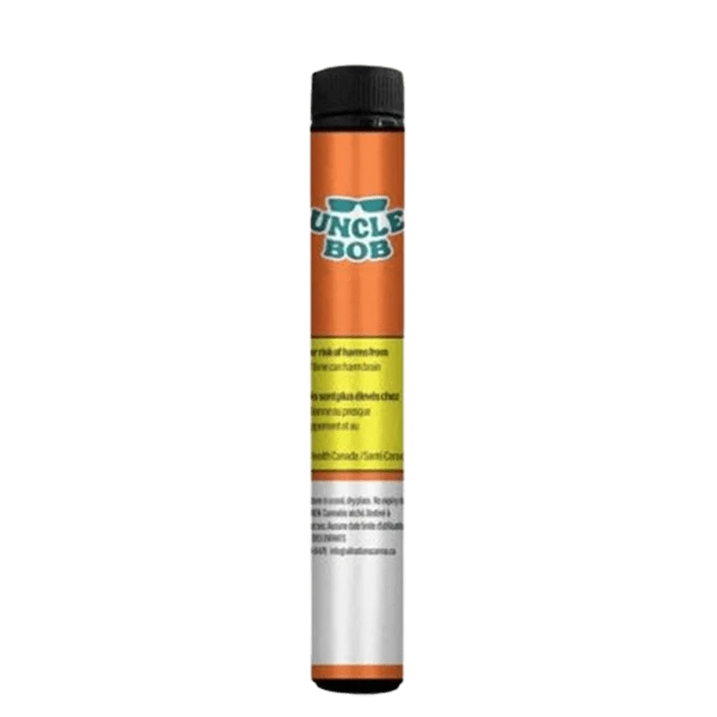 Front view of the Big Orange Blunt Pre Rolled 1 x 1 g with bold orange lettering on a black background.