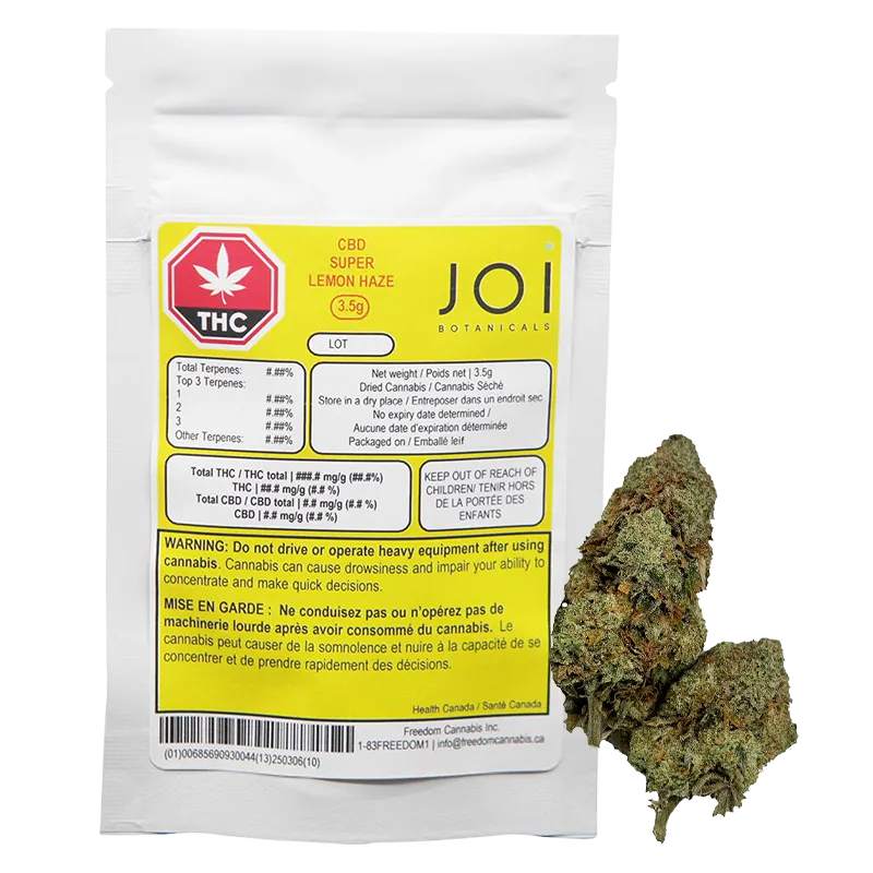 Joi Botanicals 3.5 g Joi Botanicals Super Lemon Haze: Lowest Price | Canna Cabana Whole Flower