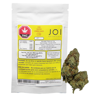 Joi Botanicals 3.5 g Joi Botanicals Super Lemon Haze: Lowest Price | Canna Cabana Whole Flower