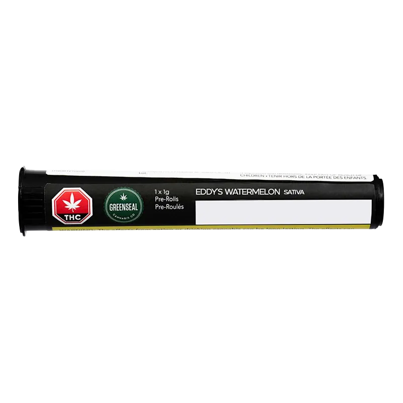 GreenSeal 1 g GreenSeal Eddy's Watermelon Cannabis Pre Rolls Online Joints