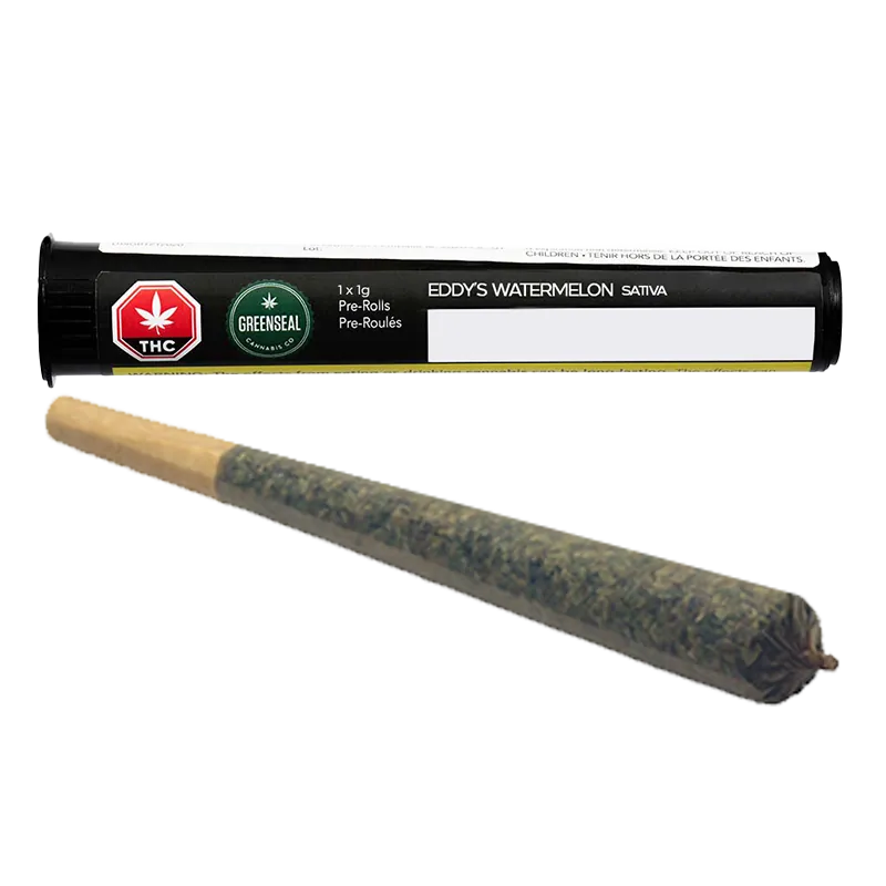 GreenSeal 1 g GreenSeal Eddy's Watermelon Cannabis Pre Rolls Online Joints
