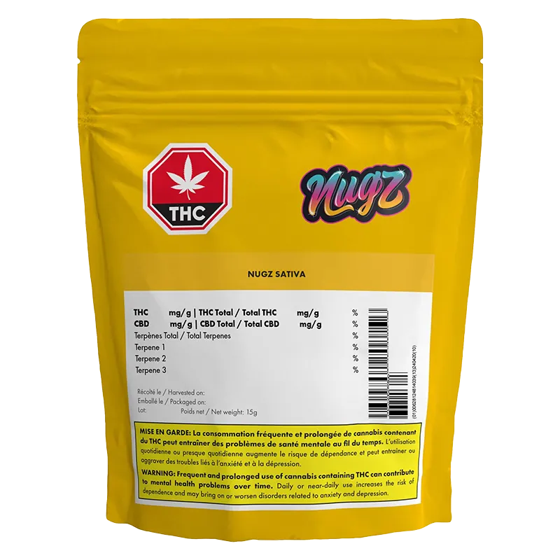 NugZ 14 g NugZ Sativa 50 - Buy NugZ Sativa at Canna Cabana Online Whole Flower