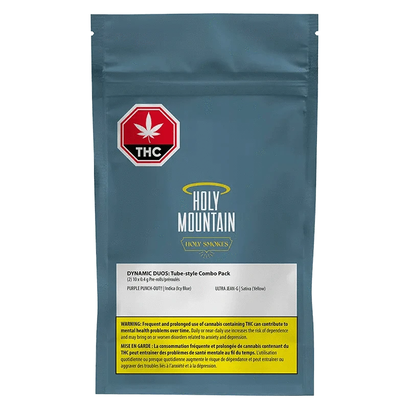 Front view of the “Purple Punch Out + Ultra Jean G Holy PR” package, displaying the bold branding against a purple and white background.