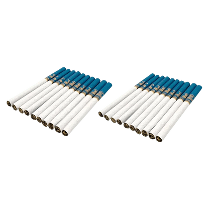 Front view of the Purple Punch Out + Ultra Jean G Holy Pre Rolled pre-rolls, arranged in a neat row against a plain white background.