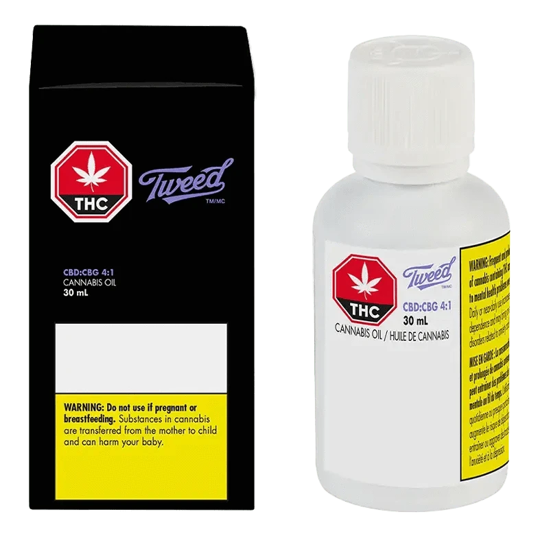Tweed CBD/CBG 4/1 Oil - 1800mg Concentrate | Canna Cabana: Lowest