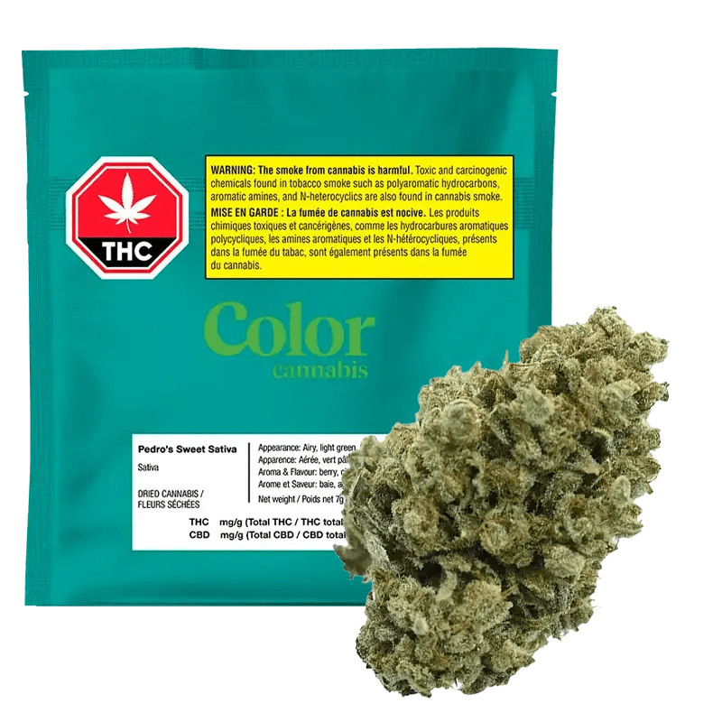 Color Cannabis Pedro's Sweet Sativa 3.5g THC Cannabis Strain