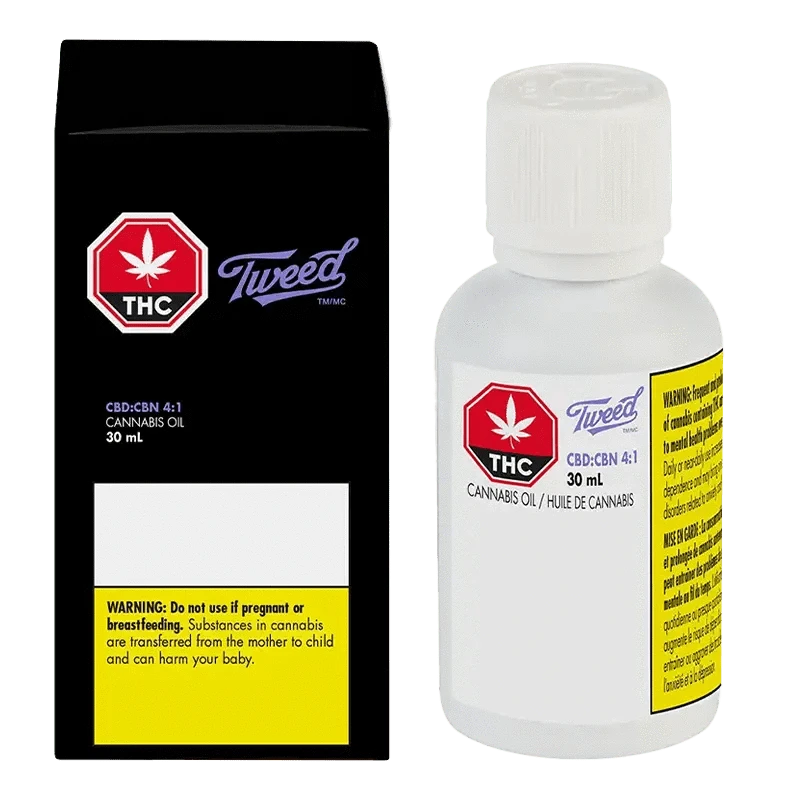 Tweed 4:1 CBD/CBN Oil - 0.30 ml: Lowest Price | Canna Cabana
