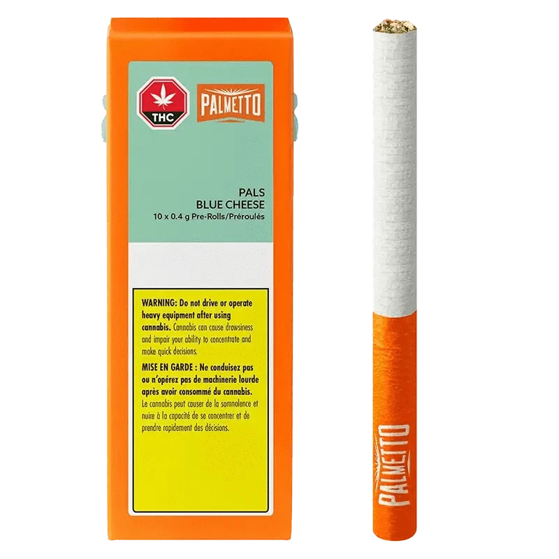 Palmetto Blue Cheese Pre Rolls Online - 10 x 0.4g: Lowest Price
