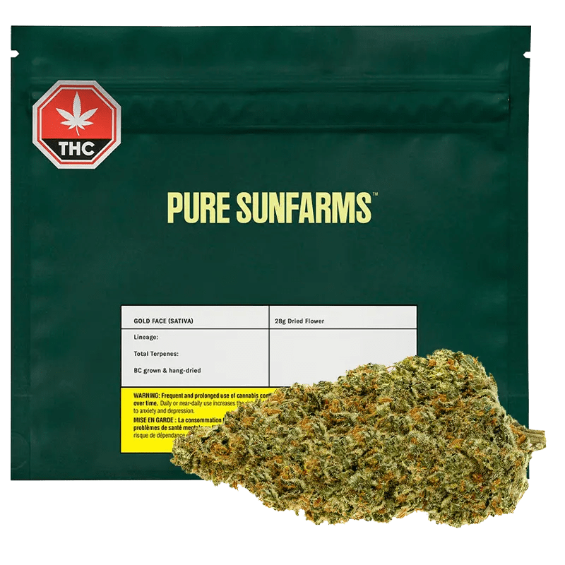 Pure Sunfarms 28 g Gold Face Flower