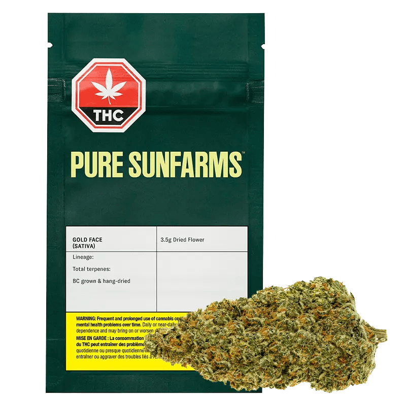 Pure Sunfarms 3.5 g Gold Face Flower