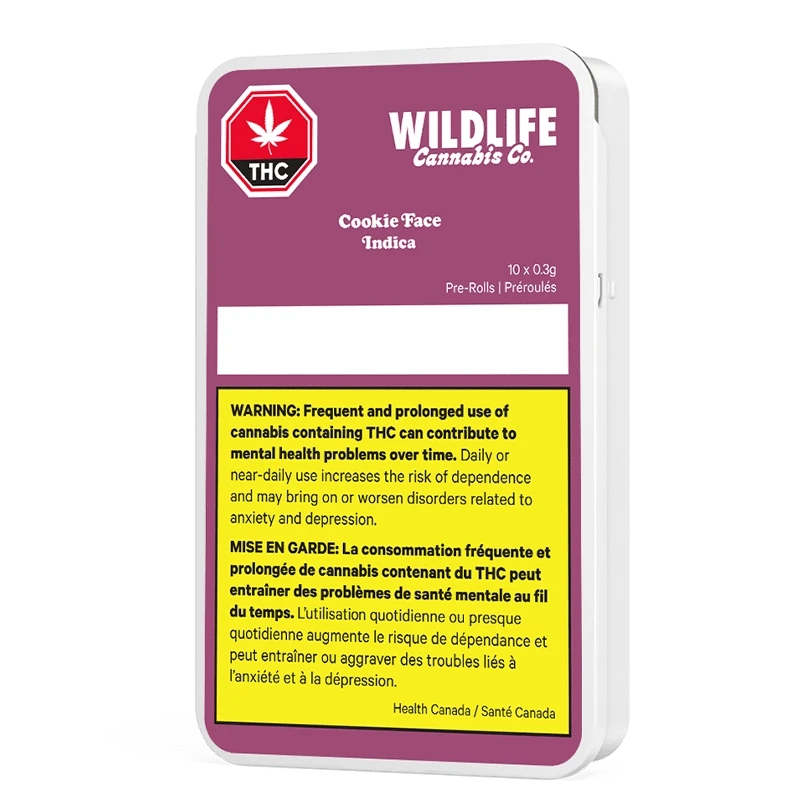 Wildlife 3 g Wildlife Cookie Face Indica Pre Rolls | Canna Cabana Joints