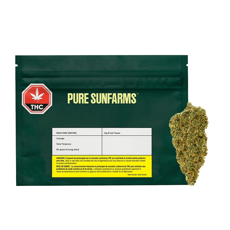 Pure Sunfarms 14 g Gold Face Flower