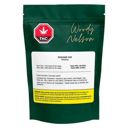 Woody Nelson 14 g Rotating Payload Whole Flower