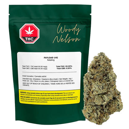 Woody Nelson 14 g Rotating Payload Whole Flower