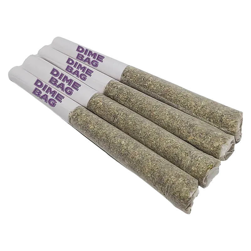 Dime Bag 2 g Dime Bag Spicy Pocket Puffs 4x0.5g Portable Cannabis Hybrid Joints