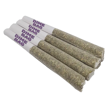 Dime Bag 2 g Dime Bag Spicy Pocket Puffs 4x0.5g Portable Cannabis Hybrid Joints