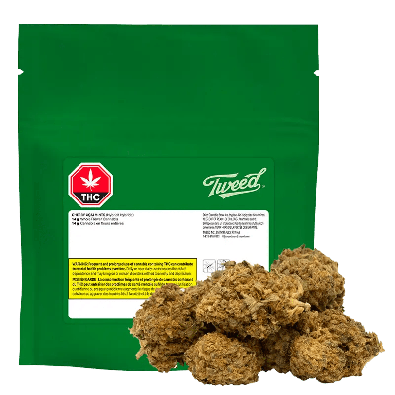 Tweed 14 g Cherry Acai Mints Whole Flower