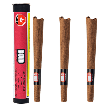 Bold 1.5 g Root Beer Float Blunt PR 3 x 0.5 g Joints