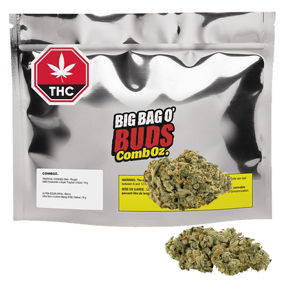 Big Bag O' Buds 28 g Comboz: Ultra Sour + Tropical Cookies 2 x 14 g Whole Flower