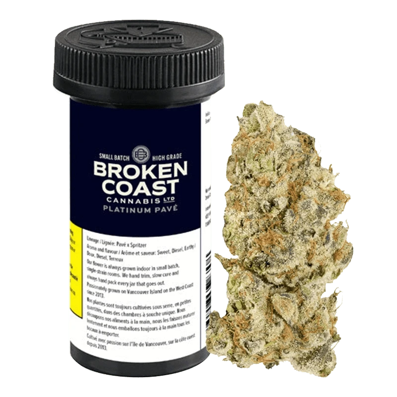 Broken Coast 7 g Platinum Pave Flower
