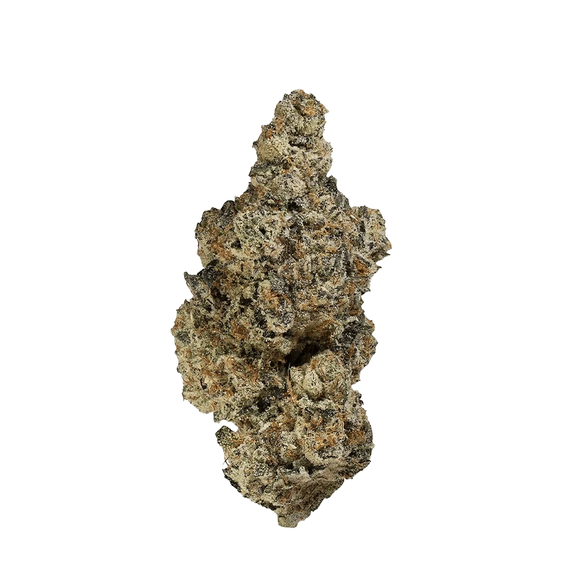 Close-up of the LA Kush Cake, showcasing a textured, organic shape against a plain white background.