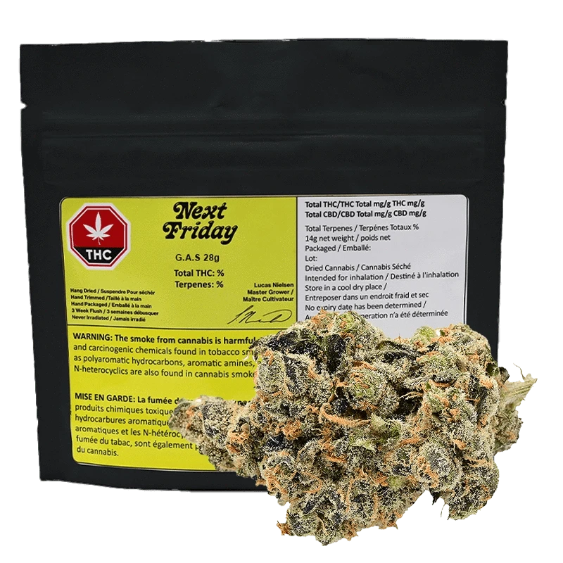 Next Friday G.A.S Indica Flower: Lowest Price | Canna Cabana