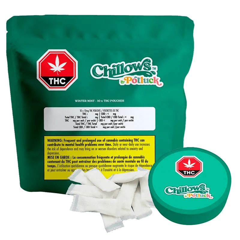 Potluck Wintergreen Chillows Pouches | Canna Cabana: Lowest Price