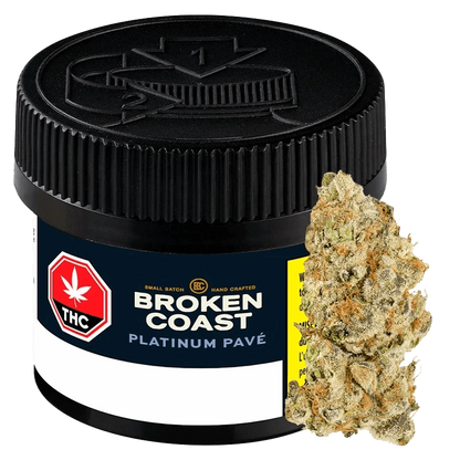 Broken Coast Platinum Pave Flower
