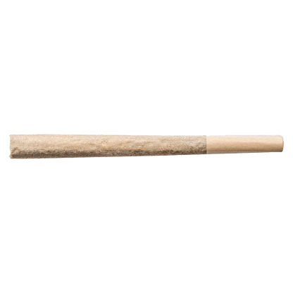 Close-up side view of the Strawberry Grail Pre Rolled 5 x 0.5 g pre-roll, showcasing its cylindrical shape against a plain white background.