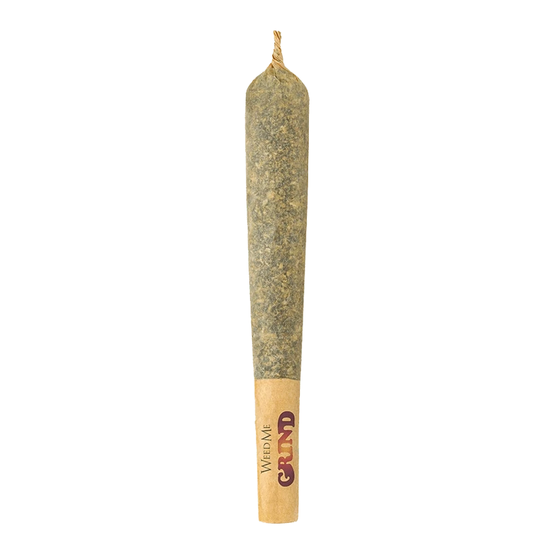 A close-up of the 420 King Size Pre Rolled 25 x 0.7 g pre-rolled cone, showcasing its tightly packed, green-toned cannabis blend.
