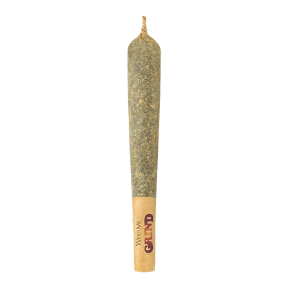 A close-up of the 420 King Size Pre Rolled 25 x 0.7 g pre-rolled cone, showcasing its tightly packed, green-toned cannabis blend.
