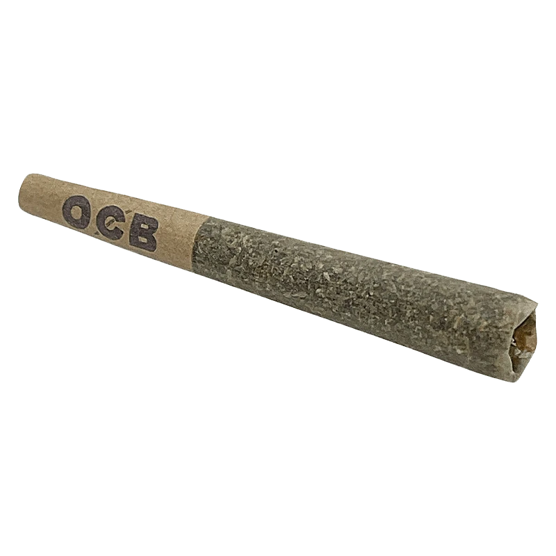 A close-up view of the Anti Gravity Pre Rolled 1 x 0.5 g, showing its rolled paper texture against a plain white background.