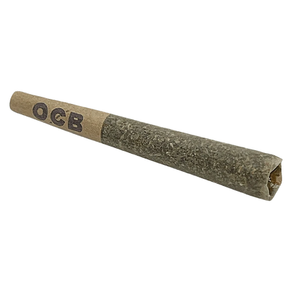 A close-up view of the Anti Gravity Pre Rolled 1 x 0.5 g, showing its rolled paper texture against a plain white background.