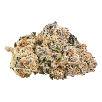 Close-up of the Candy Crasher, featuring vibrant green buds with a frosted, crystalline appearance.