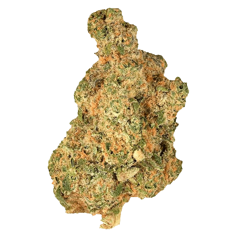 Close-up of the Lemon Diesel cannabis bud with a detailed, textured surface and natural green and yellow tones.