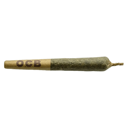 Close-up of the Purple Zushi Pre Rolled 3 x 0.5 g, showing a pre-rolled joint against a plain white background.