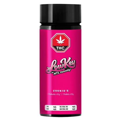 Front view of the Cookie’z Pre Rolled 7 x 0.5 g packaging, featuring a vibrant color scheme and bold lettering.