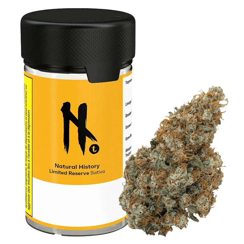 Front view of the Limited Reserve package, a white container with black branding, set against a simple, neutral background.
