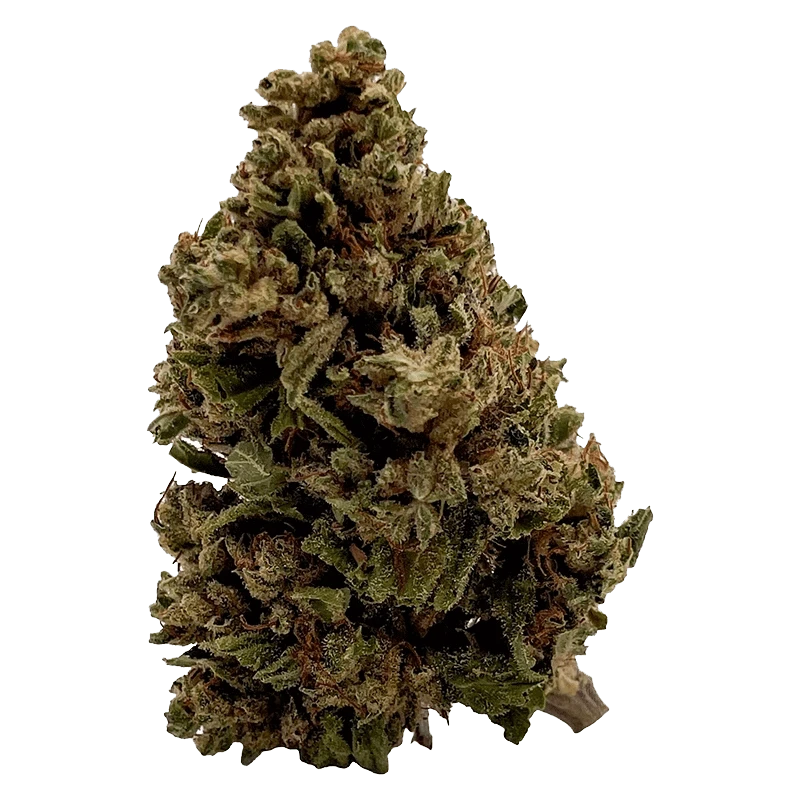 Close-up of the Premium Limonene CBD flower, showcasing its textured, green buds and natural, organic shape.