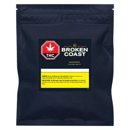 A close-up shot of the EmergenZ packaging, displaying the brand logo against a dark background.