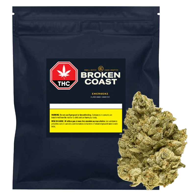 Front view of the EmergenZ package, displaying bold text on a dark background.