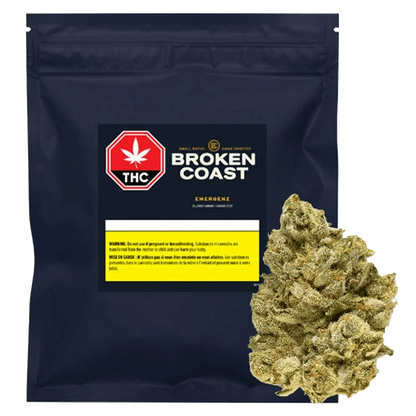 Front view of the EmergenZ package, displaying bold text on a dark background.